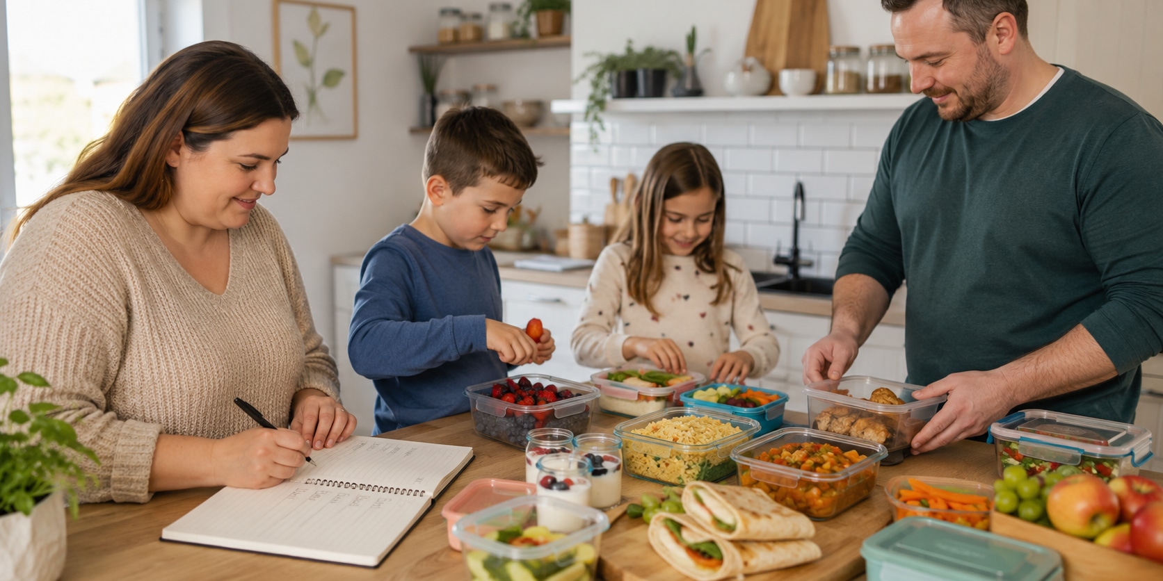 Питание для семьи на неделю с готовым меню и закупкой продуктов